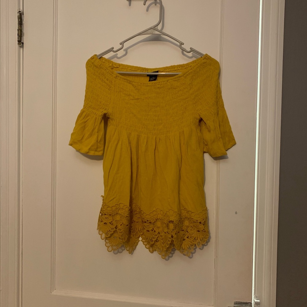 Off the shoulder blouse